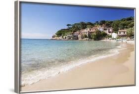 Beach at Scaglieri Bay, Island of Elba, Livorno Province, Tuscany, Italy-Markus Lange-Framed Photographic Print