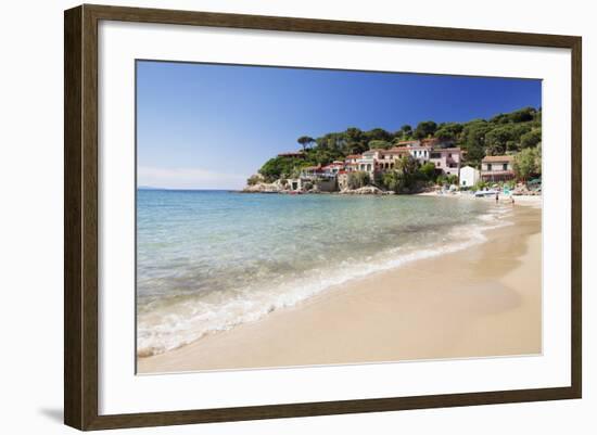 Beach at Scaglieri Bay, Island of Elba, Livorno Province, Tuscany, Italy-Markus Lange-Framed Photographic Print