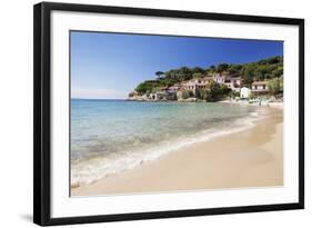 Beach at Scaglieri Bay, Island of Elba, Livorno Province, Tuscany, Italy-Markus Lange-Framed Photographic Print