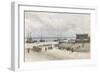 Beach at Scheveningen-Johannes Bosboom-Framed Art Print