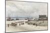 Beach at Scheveningen-Johannes Bosboom-Mounted Art Print