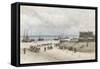 Beach at Scheveningen-Johannes Bosboom-Framed Stretched Canvas