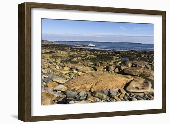 Beach at Seawall, Mount Desert Island, near Arcadia National Park, Maine, New England, USA-Jean Brooks-Framed Photographic Print