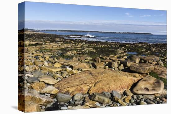 Beach at Seawall, Mount Desert Island, near Arcadia National Park, Maine, New England, USA-Jean Brooks-Stretched Canvas