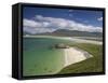 Beach at Seilebost, Looking Towards Luskentyre, Isle of Harris, Outer Hebrides, Scotland, UK-Lee Frost-Framed Stretched Canvas