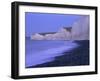 Beach at Seven Sisters and Beachy Head, East Sussex, England-Steve Vidler-Framed Photographic Print
