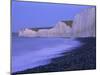 Beach at Seven Sisters and Beachy Head, East Sussex, England-Steve Vidler-Mounted Photographic Print