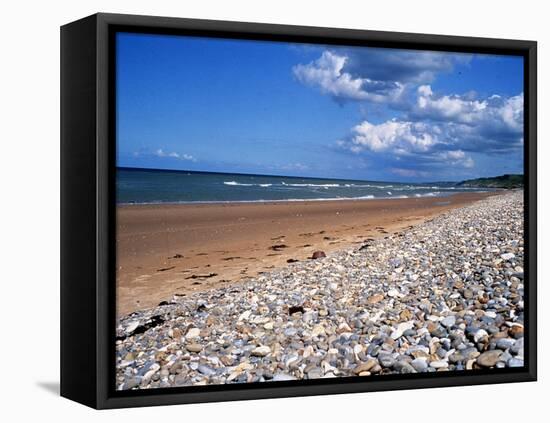 Beach at St. Laurent Sur Mer, AKA Omaha, One of the Five D Day Landing Beaches, Normandy Sep 1999-null-Framed Stretched Canvas