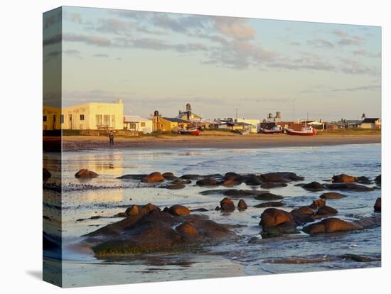 Beach at sunrise, Cabo Polonio, Rocha Department, Uruguay, South America-Karol Kozlowski-Stretched Canvas