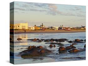 Beach at sunrise, Cabo Polonio, Rocha Department, Uruguay, South America-Karol Kozlowski-Stretched Canvas