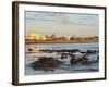 Beach at sunrise, Cabo Polonio, Rocha Department, Uruguay, South America-Karol Kozlowski-Framed Photographic Print