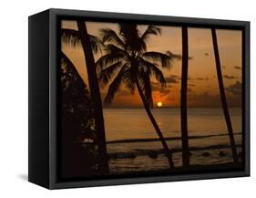 Beach at Sunset, Barbados, West Indies, Caribbean, Central America-Harding Robert-Framed Stretched Canvas