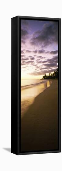 Beach at Sunset, Lanikai Beach, Oahu, Hawaii, USA-null-Framed Stretched Canvas