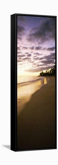 Beach at Sunset, Lanikai Beach, Oahu, Hawaii, USA-null-Framed Stretched Canvas