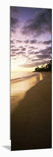 Beach at Sunset, Lanikai Beach, Oahu, Hawaii, USA-null-Mounted Photographic Print