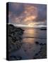 Beach at Sunset, Near Tully Cross, Connemara, County Galway, Connacht, Republic of Ireland-Gary Cook-Stretched Canvas