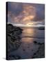 Beach at Sunset, Near Tully Cross, Connemara, County Galway, Connacht, Republic of Ireland-Gary Cook-Stretched Canvas