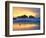 Beach at Sunset with Sea Stacks and Gull, Bandon, Oregon, USA-Nancy Rotenberg-Framed Photographic Print