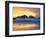 Beach at Sunset with Sea Stacks and Gull, Bandon, Oregon, USA-Nancy Rotenberg-Framed Photographic Print