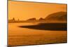 Beach at Sunset-null-Mounted Photographic Print