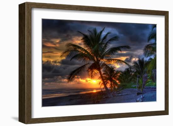 Beach at Sunset-Robert Kaler-Framed Photographic Print