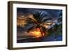 Beach at Sunset-Robert Kaler-Framed Photographic Print
