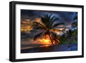 Beach at Sunset-Robert Kaler-Framed Photographic Print