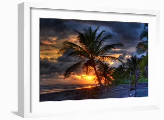 Beach at Sunset-Robert Kaler-Framed Photographic Print