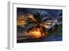 Beach at Sunset-Robert Kaler-Framed Photographic Print