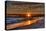 Beach at Sunset-Robert Kaler-Stretched Canvas