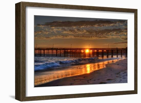 Beach at Sunset-Robert Kaler-Framed Photographic Print