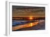 Beach at Sunset-Robert Kaler-Framed Photographic Print