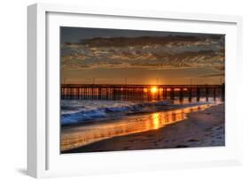 Beach at Sunset-Robert Kaler-Framed Photographic Print