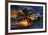 Beach at Sunset-Robert Kaler-Framed Photographic Print