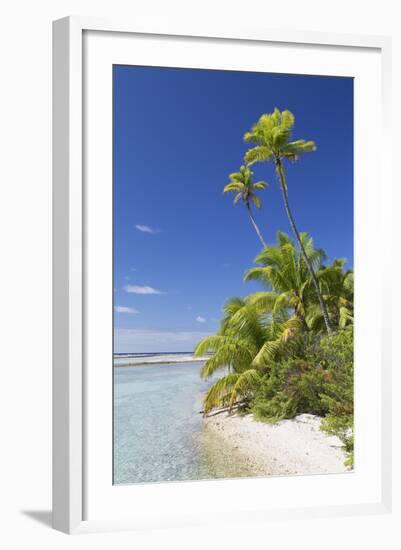 Beach at Tetamanu, Fakarava, Tuamotu Islands, French Polynesia-Ian Trower-Framed Photographic Print