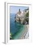 Beach at the Amalfi Coast, Amalfi, Italy-George Oze-Framed Photographic Print