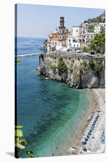 Beach at the Amalfi Coast, Amalfi, Italy-George Oze-Stretched Canvas