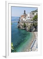 Beach at the Amalfi Coast, Amalfi, Italy-George Oze-Framed Photographic Print