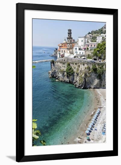 Beach at the Amalfi Coast, Amalfi, Italy-George Oze-Framed Photographic Print