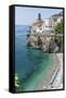 Beach at the Amalfi Coast, Amalfi, Italy-George Oze-Framed Stretched Canvas