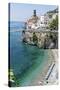 Beach at the Amalfi Coast, Amalfi, Italy-George Oze-Stretched Canvas