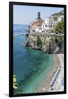 Beach at the Amalfi Coast, Amalfi, Italy-George Oze-Framed Photographic Print