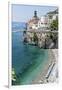 Beach at the Amalfi Coast, Amalfi, Italy-George Oze-Framed Premium Photographic Print