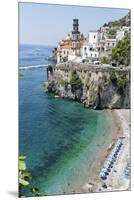 Beach at the Amalfi Coast, Amalfi, Italy-George Oze-Mounted Premium Photographic Print