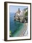 Beach at the Amalfi Coast, Amalfi, Italy-George Oze-Framed Premium Photographic Print