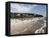 Beach at the Baltic Sea Spa of Bansin, Usedom, Mecklenburg-Western Pomerania, Germany, Europe-Hans Peter Merten-Framed Stretched Canvas
