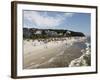 Beach at the Baltic Sea Spa of Bansin, Usedom, Mecklenburg-Western Pomerania, Germany, Europe-Hans Peter Merten-Framed Photographic Print