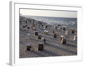 Beach at the Baltic Sea Spa of Heringsdorf, Usedom, Mecklenburg-Western Pomerania, Germany, Europe-Hans Peter Merten-Framed Photographic Print