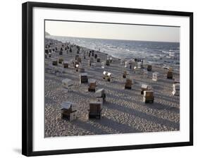 Beach at the Baltic Sea Spa of Heringsdorf, Usedom, Mecklenburg-Western Pomerania, Germany, Europe-Hans Peter Merten-Framed Photographic Print