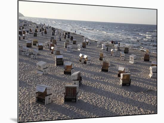 Beach at the Baltic Sea Spa of Heringsdorf, Usedom, Mecklenburg-Western Pomerania, Germany, Europe-Hans Peter Merten-Mounted Photographic Print